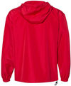 Am image of a Custom Champion Packable Anorak Jacket in Scarlet!