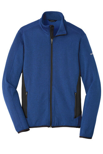 Custom Eddie Bauer Full Zip Heather Stretch Fleece Jacket