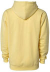 Am image of a Custom Independent Trading Co. Heavyweight Hooded Sweatshirt in Light Yellow!