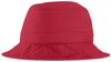 Am image of a Custom Port Authority Bucket Hat in Red!