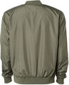 Am image of a Custom Independent Trading Co Lightweight Bomber Jacket in Army!