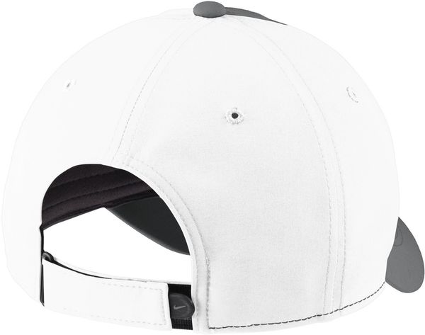 Am image of a Custom Nike Swoosh Legacy 91 Cap in Dark Grey/White!