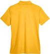 Am image of a Custom Core365 Ladies Origin Performance Pique Polo in Campus Gold!