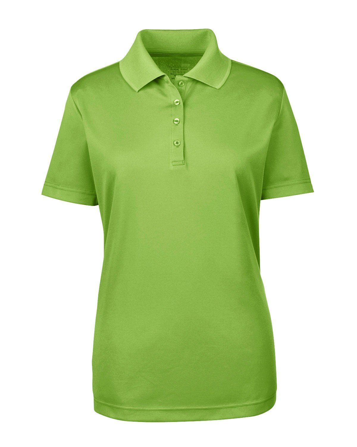 Core365 Ladies Origin Performance Pique Polo in Acid Green