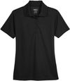 Am image of a Custom Core365 Ladies Origin Performance Pique Polo in Black!