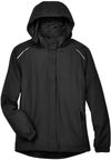 Am image of a Custom Core365 Ladies Brisk Insulated Jacket in Black!