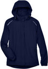 Am image of a Custom Core365 Ladies Brisk Insulated Jacket in Classic Navy!