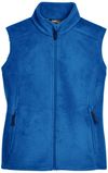 Am image of a Custom Core 365 Ladies' Journey Fleece Vest in True Royal!