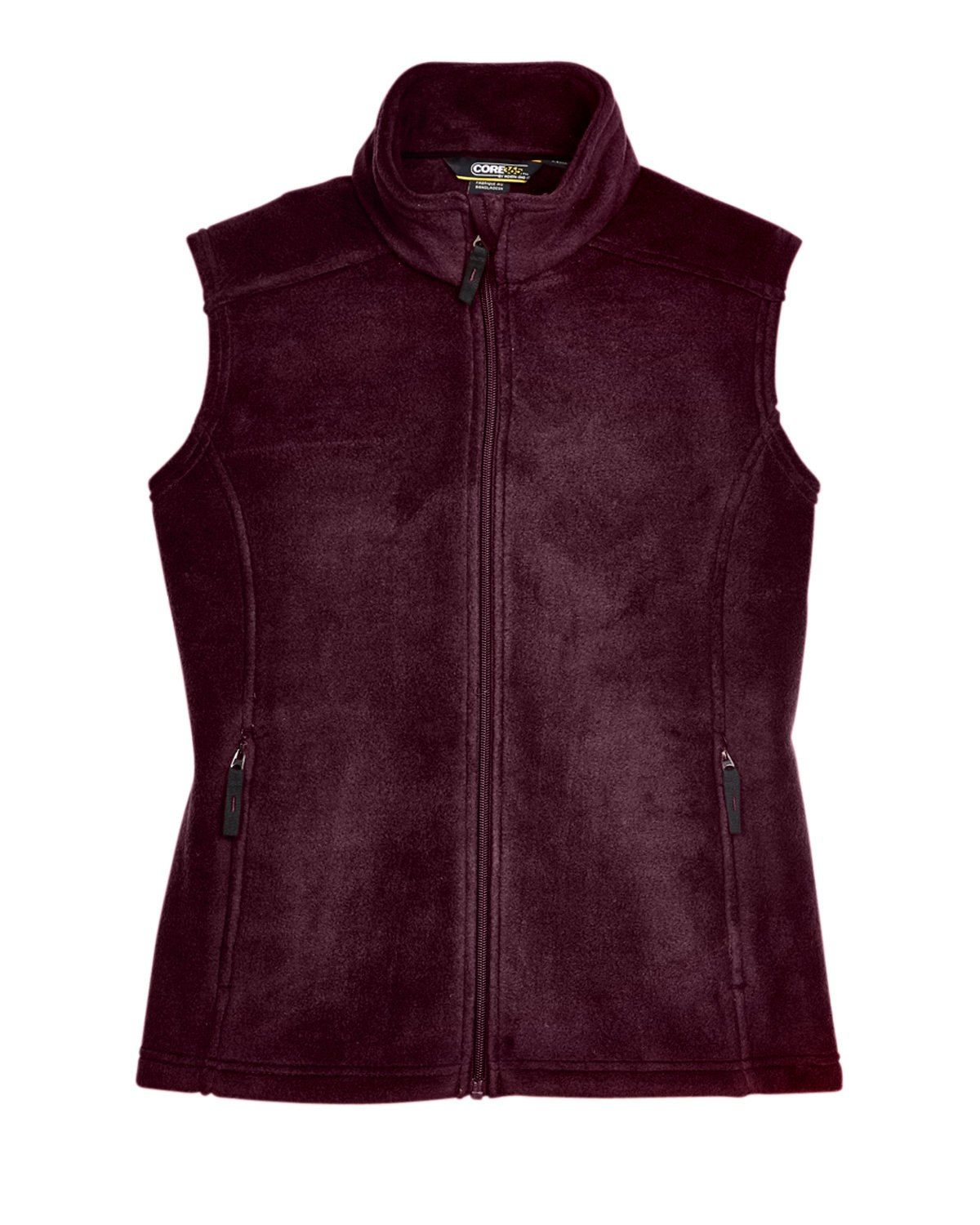 Core 365 Ladies' Journey Fleece Vest in Burgundy