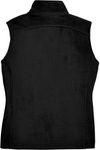 Am image of a Custom Core 365 Ladies' Journey Fleece Vest in Black!