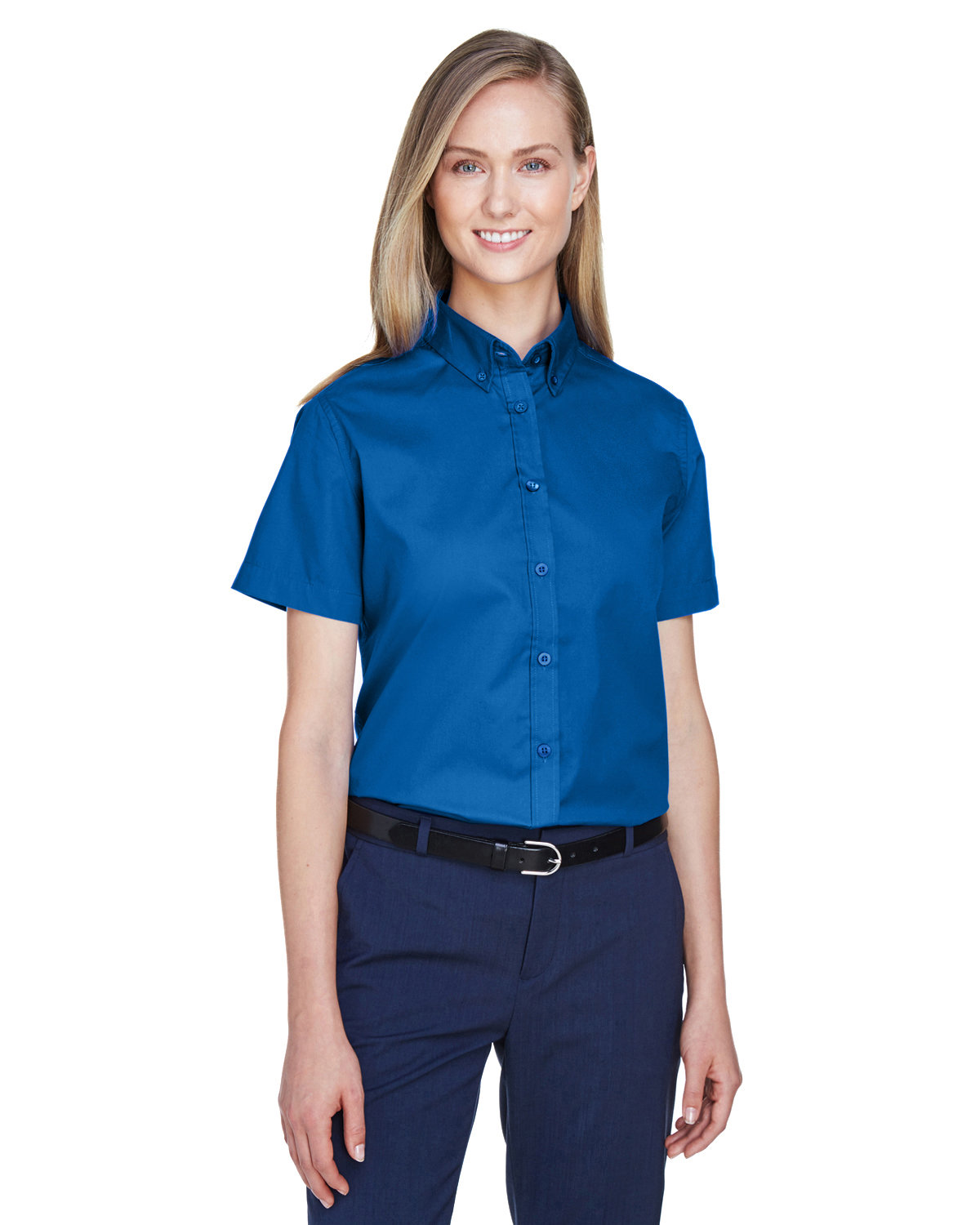 Core 365 Ladies' Optimum Short Sleeve Twill Shirt