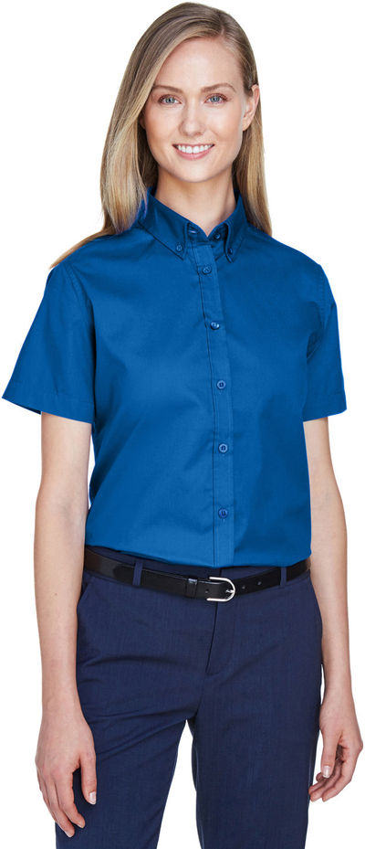 An image of a Custom Core 365 Ladies' Optimum Short Sleeve Twill Shirt!
