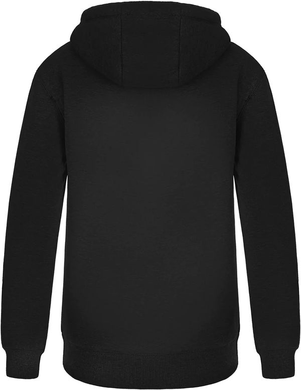 Am image of a Custom Muskoka Trail Garment Co Yolo Ladies Full Zip Hoodie in Black!