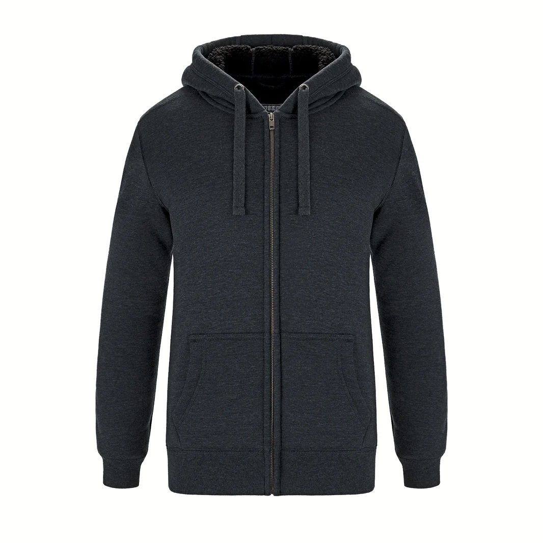 Muskoka Trail Garment Co Yolo Ladies Full Zip Hoodie in Charcoal Heather