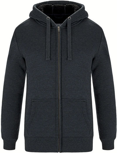 Am image of a Custom Muskoka Trail Garment Co Yolo Ladies Full Zip Hoodie in Charcoal Heather!
