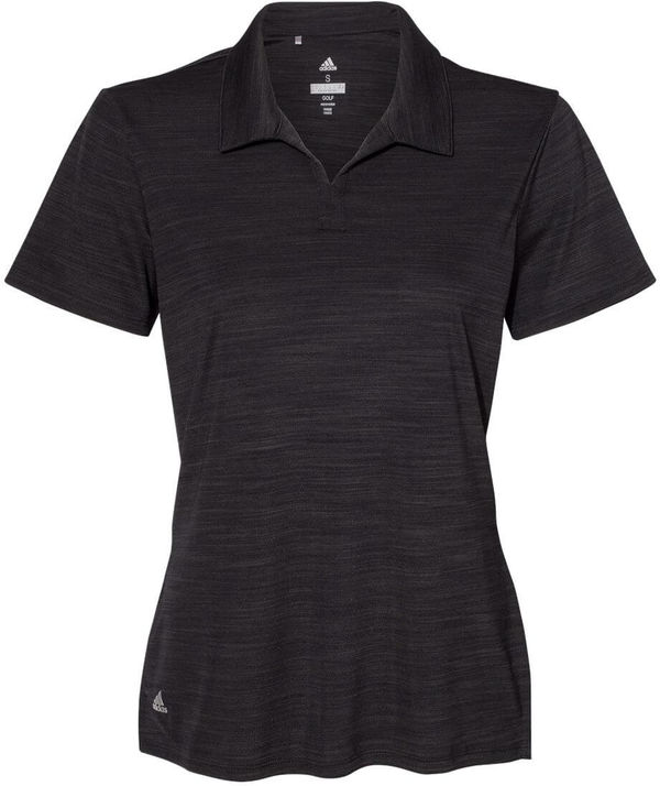 Am image of a Custom Adidas Womens Melange Sport Shirt in Black Melange!