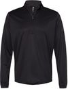 Am image of a Custom Adidas Lightweight Quarter Zip Pullover in Black!
