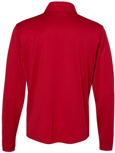 Am image of a Custom Adidas Lightweight Quarter Zip Pullover in Power Red!