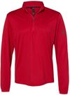 Am image of a Custom Adidas Lightweight Quarter Zip Pullover in Power Red!