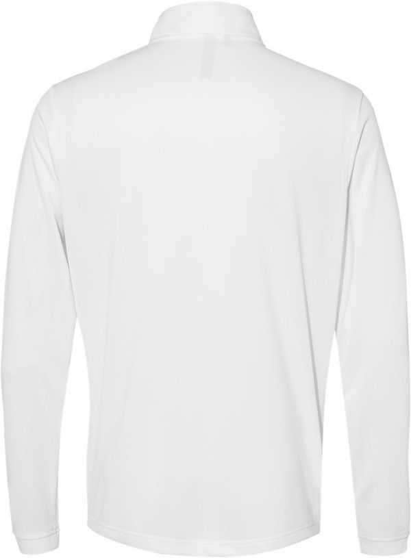 Am image of a Custom Adidas Lightweight Quarter Zip Pullover in White!