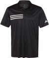 Am image of a Custom Adidas 3 Stripes Chest Sport Shirt in Black/White!