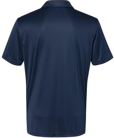 Am image of a Custom Adidas 3 Stripes Chest Sport Shirt in Collegiate Navy/White!