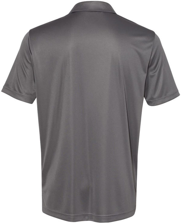 Am image of a Custom Adidas 3 Stripes Chest Sport Shirt in Grey Five/Black!
