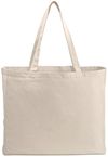 Am image of a Custom 6oz Cotton Canvas All Purpose Tote in Natural!