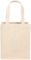 Am image of a Custom Mini 10oz Cotton Gift Tote in Natural!