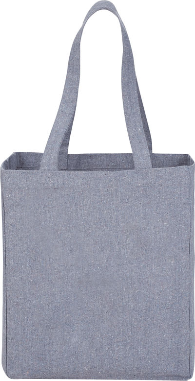 Am image of a Custom Recycled Cotton Grocery Tote in Multi-Colored!