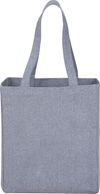 Am image of a Custom Recycled Cotton Grocery Tote in Multi-Colored!