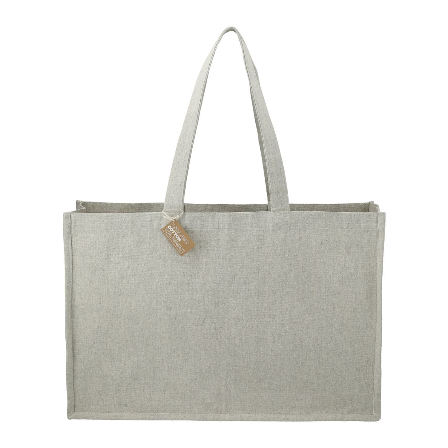 Repose 10oz Recycled Cotton Shoulder Tote in Gray
