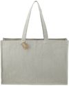 Am image of a Custom Repose 10oz Recycled Cotton Shoulder Tote in Gray!