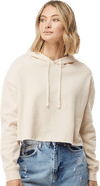 An image of a Custom Independent Trading Co Womens Lightweight Cropped Hooded Sweatshirt!