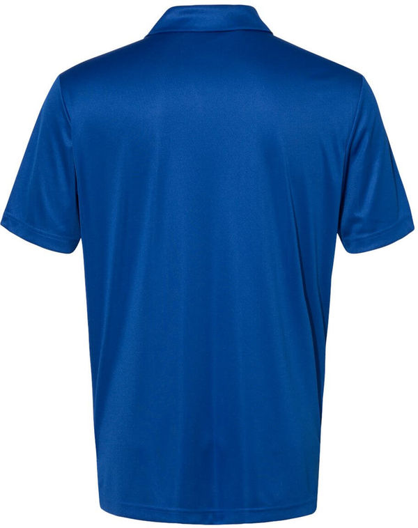 Am image of a Custom Adidas 3 Stripes Chest Sport Shirt in Collegiate Royal/Grey Three!