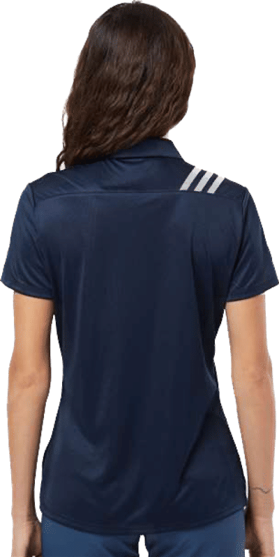 An image of a Custom Adidas Womens 3 Stripes Shoulder Sport Shirt!