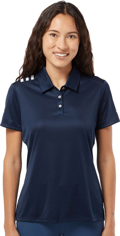 An image of a Custom Adidas Womens 3 Stripes Shoulder Sport Shirt!