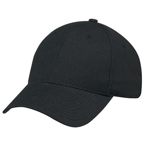 AJM Duck Canvas Cap in Duck Canvas Black