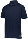 Am image of a Custom Russell Athletic Essential Polo in Navy!