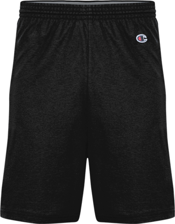 An image of a Custom Champion Adult Cotton Gym Short in Black!