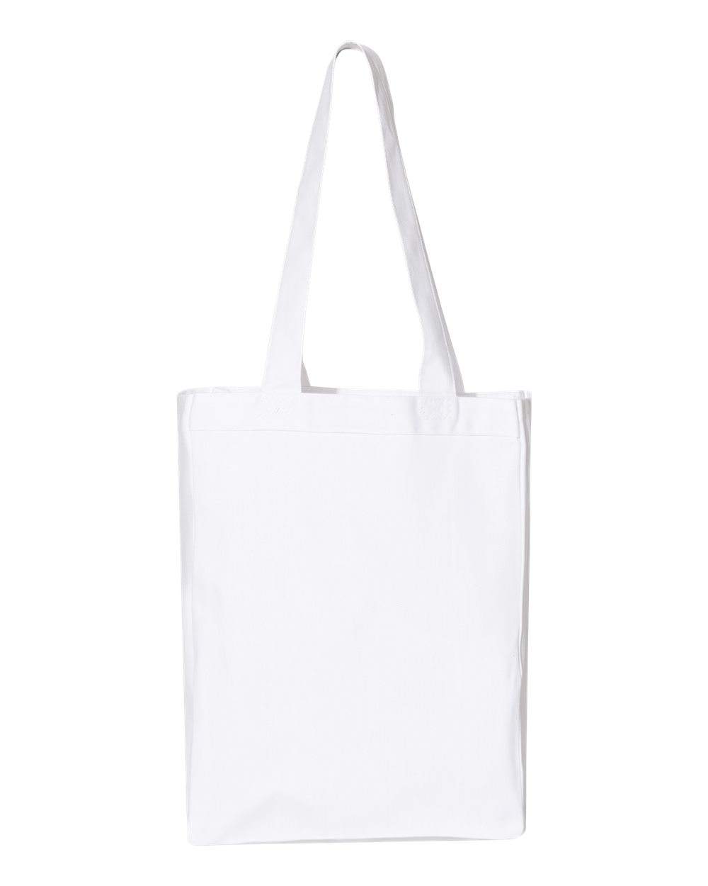 QTees 12L Gussetted Shopping Bag in White