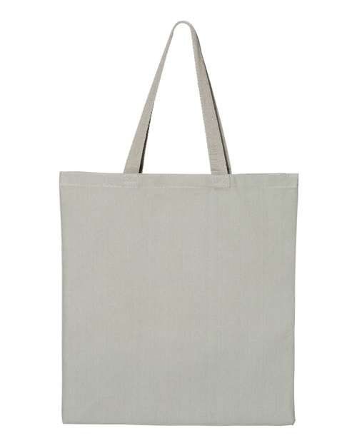 QTees Canvas Thick Promotional Tote in Grey