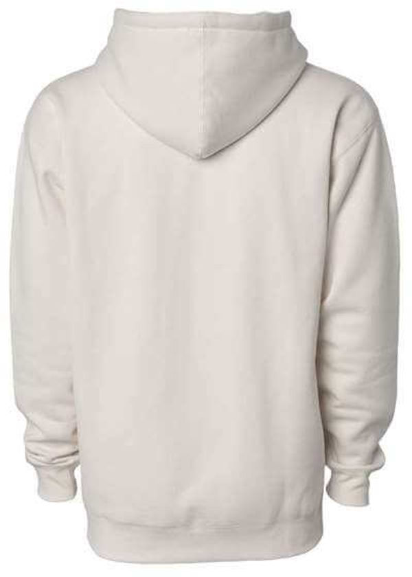 Am image of a Custom Independent Trading Co. Heavyweight Hooded Sweatshirt in Bone!