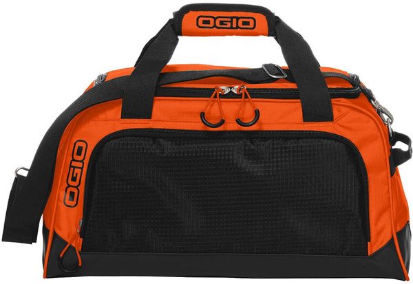 An image of a Custom OGIO Breakaway Duffel Bag in Hot Orange/Black!