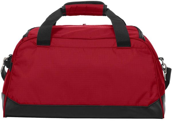 Am image of a Custom OGIO Breakaway Duffel Bag in Ripped Red/Black!
