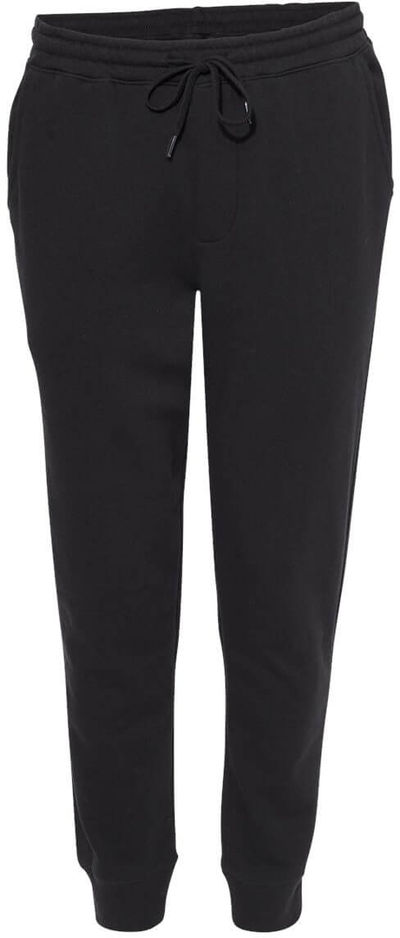 Am image of a Custom Independent Trading Co Midweight Fleece Pants in Black!