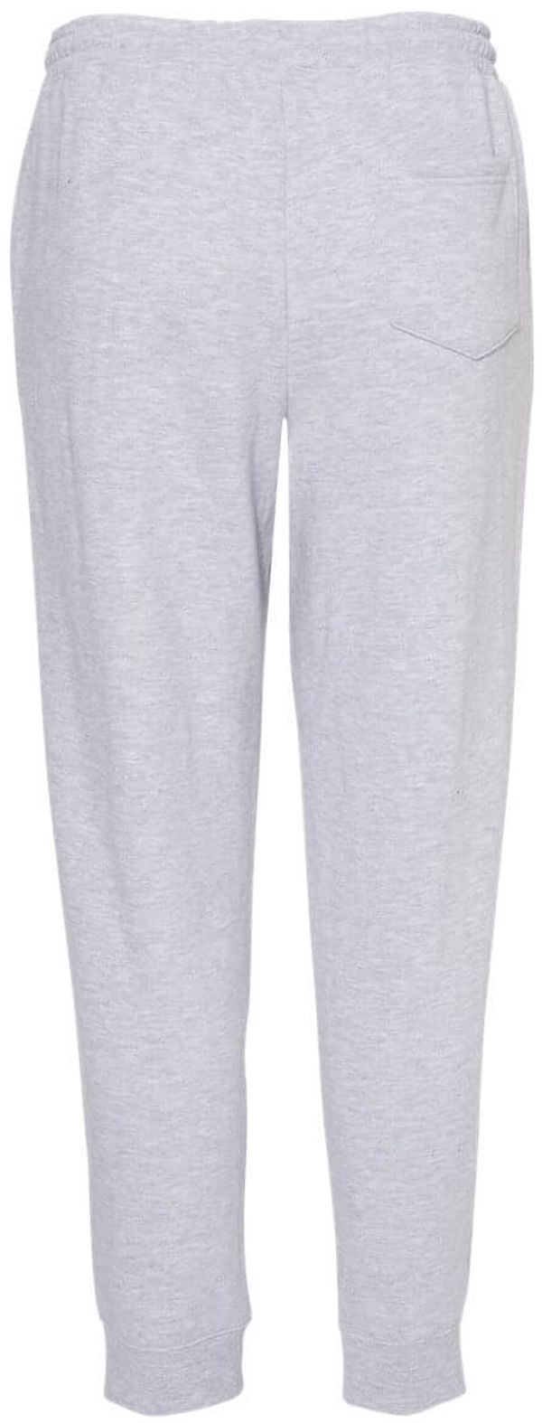 Am image of a Custom Independent Trading Co Midweight Fleece Pants in Grey Heather!
