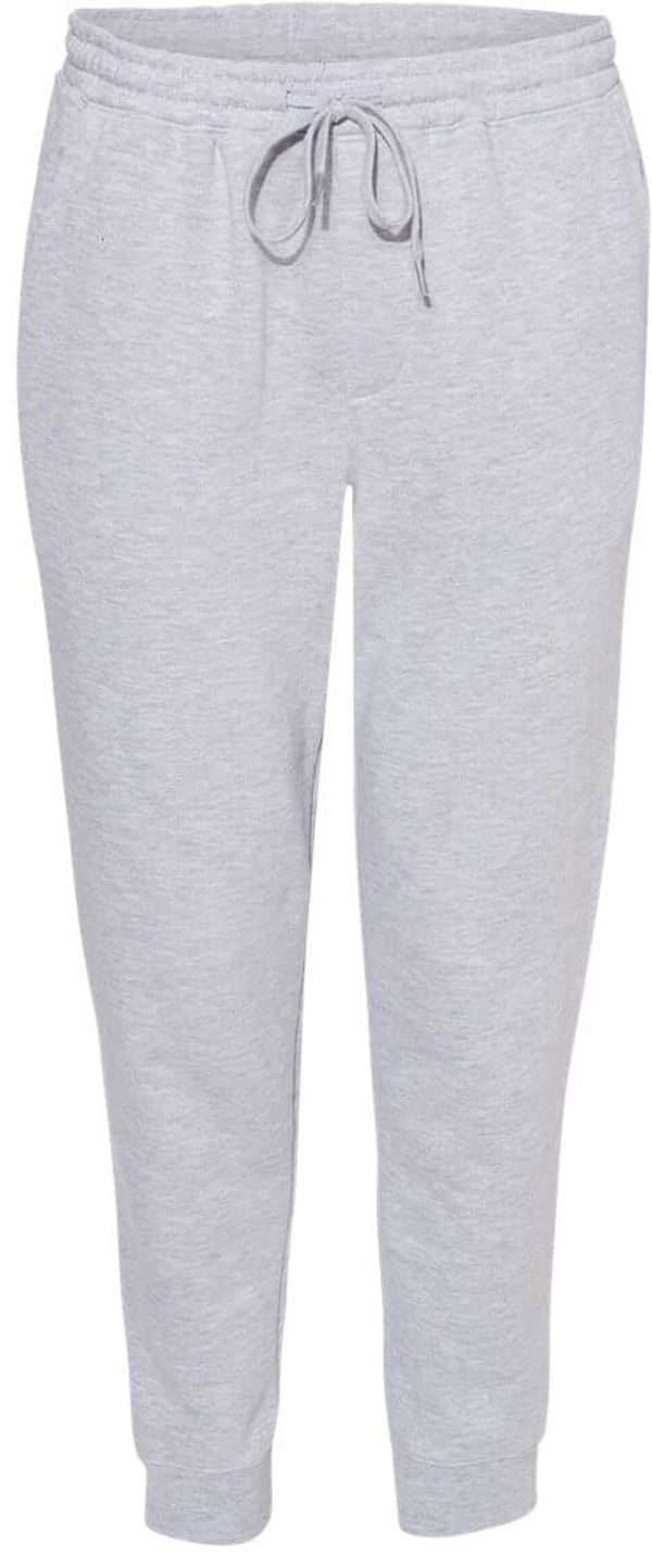 Am image of a Custom Independent Trading Co Midweight Fleece Pants in Grey Heather!
