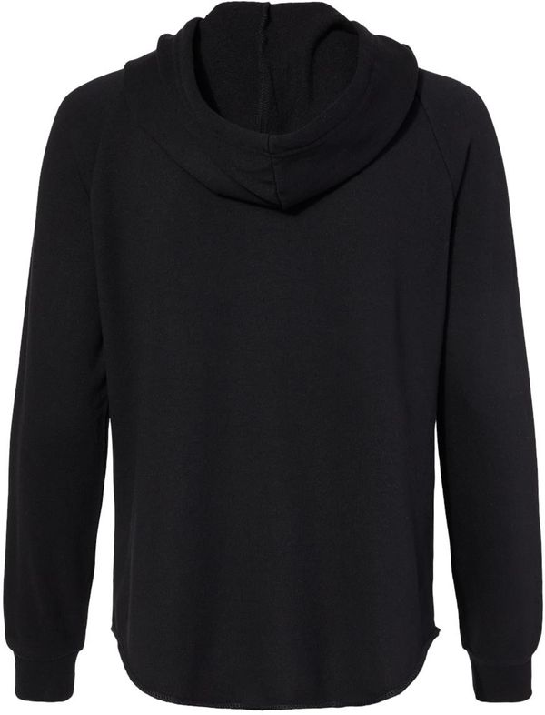 Am image of a Custom Independent Trading Co Women's California Wave Wash Zip Hood in Black!