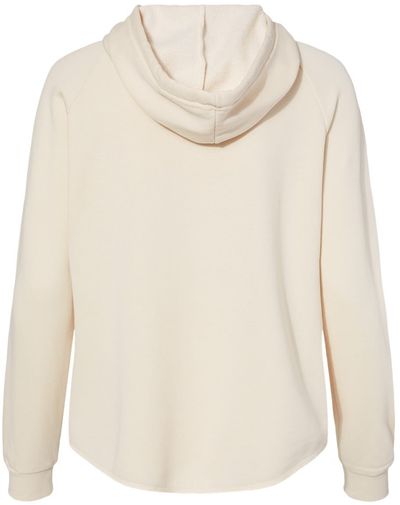 Am image of a Custom Independent Trading Co Women's California Wave Wash Zip Hood in Bone!